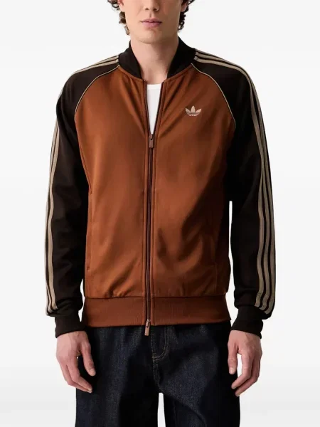 Hanorac Adidas cu dungi cu imagine plasă negru