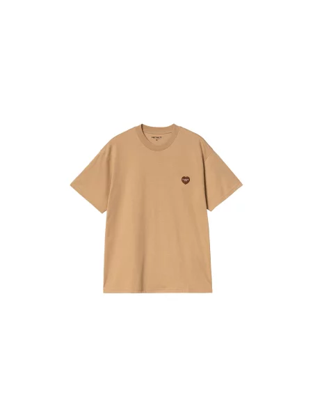 Carhartt WIP S/S Heart II Hartt T-Shirt Mężczyźni Koszulki Carhartt WIP Size: M brązowy