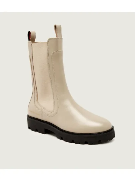Tommy Hilfiger De piele ghete chelsea bej