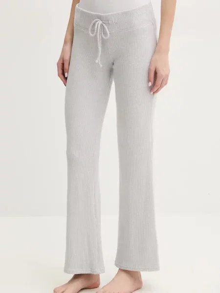 Долнище на пижама Hollister Co. сиво