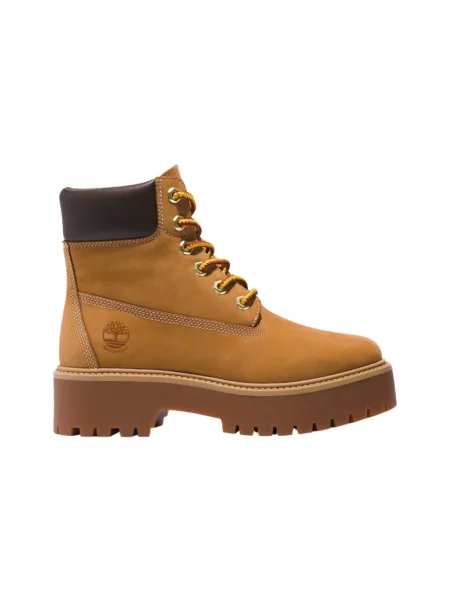 Botki Timberland w miejskim stylu z kamieniami wodoszczelne żółte