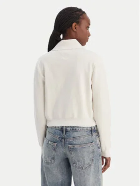 Tommy Jeans Kardiganas Cozy Sript Écru