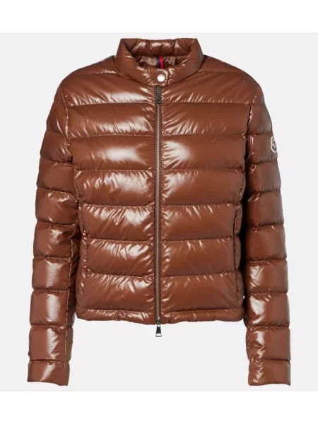 Geacă cu puf Moncler maro