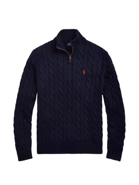 Matlasat tricou polo Polo Ralph Lauren cu decolteu rotund cu autograf roșu