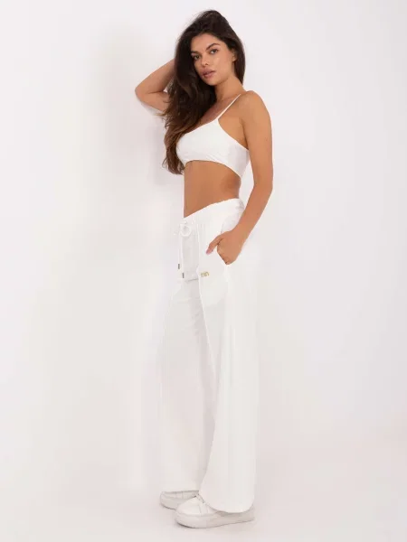 Pantaloni Relevance alb
