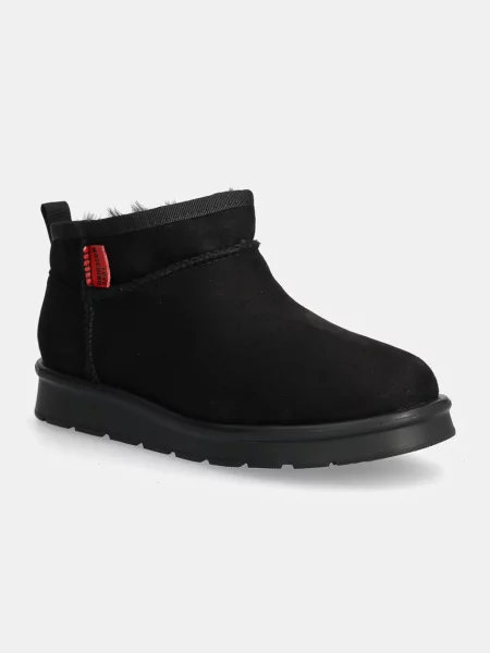 Botki Love Moschino skórzane retro czarne