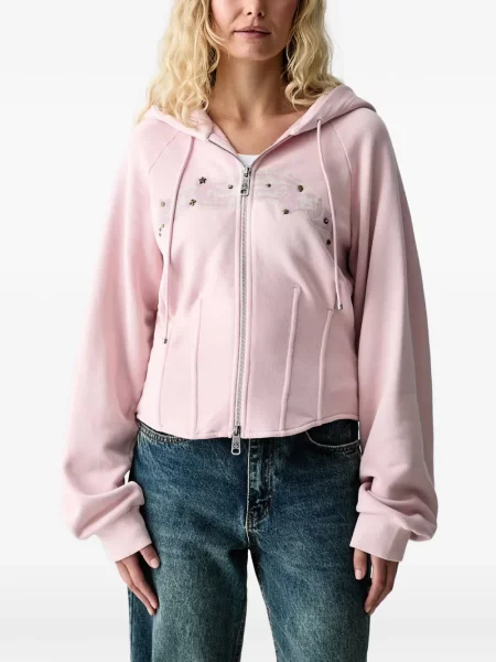 Bluza z kapturem Miss Sixty różowa
