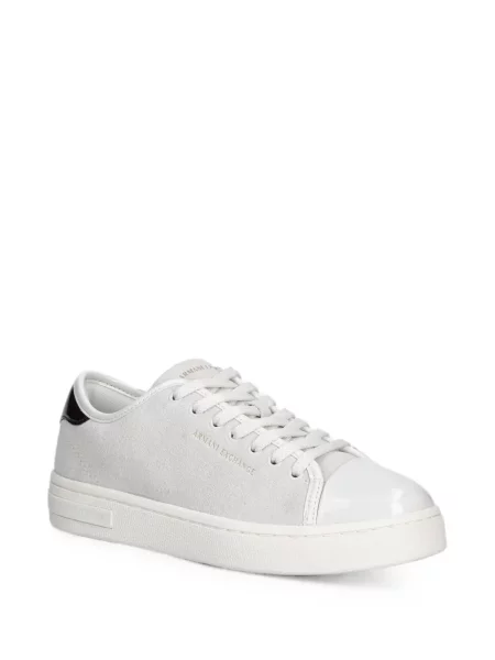 Sneakerși Armani Exchange cu autograf gri