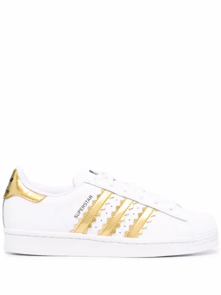 Sneakerși Adidas Superstar cu platformă alb