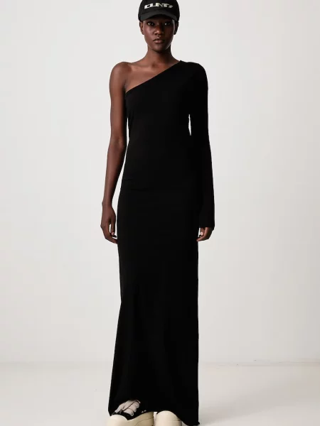 Rick Owens DRKSHDW Ziggy rochie asimetrică simplă din