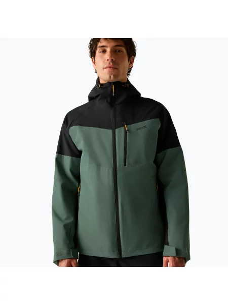 Geacă pentru bărbați REGATTA Wentwood dark forest green/black negru