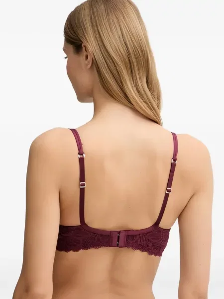 Sutien Guess din dantelă cu autograf roșu