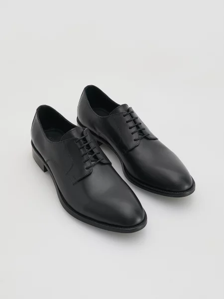 Кожаные ботинки Reserved черные