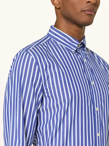 Tommy Hilfiger Koszula Regular Fit blau biała
