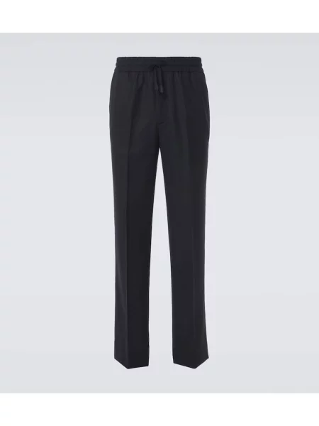 Pantaloni Brioni de lână albastru