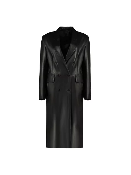 Płaszcz Salvatore Santoro skórzany brązowy