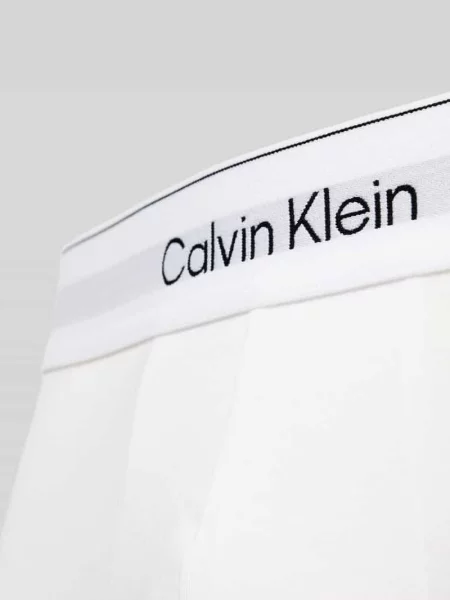 Bokserki z elastycznym paskiem z logo w zestawie 3 szt. Calvin Klein Underwear białe