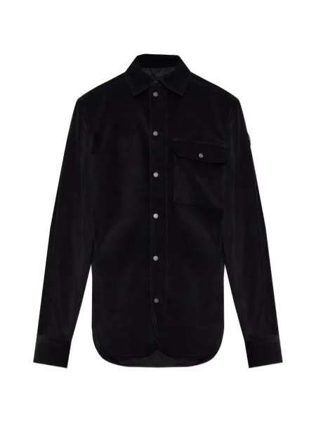 Cămașă Moncler de catifea cord negru