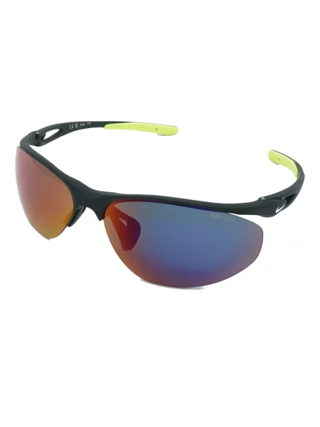 Ochelari de soare Nike cu cordon din jerseu cu imprimeu abstract gri