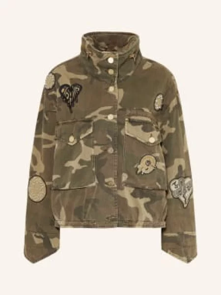 Allsaints Kurtka Dżinsowa Clay gruen zielona