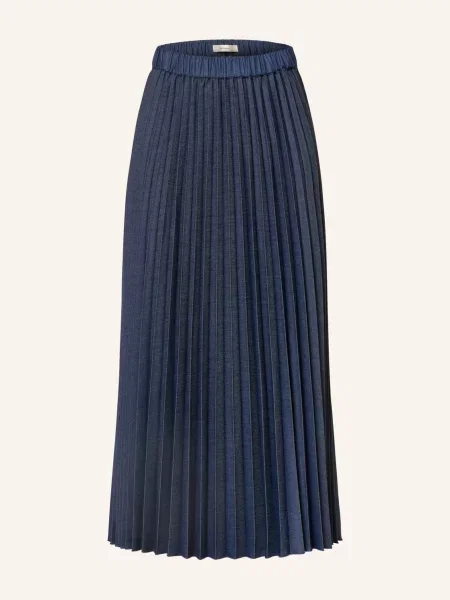 Inwear Spódnica Plisowana Cherrieiw blau niebieska