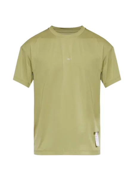Tricou Satisfy cu imagine cu decolteu rotund verde