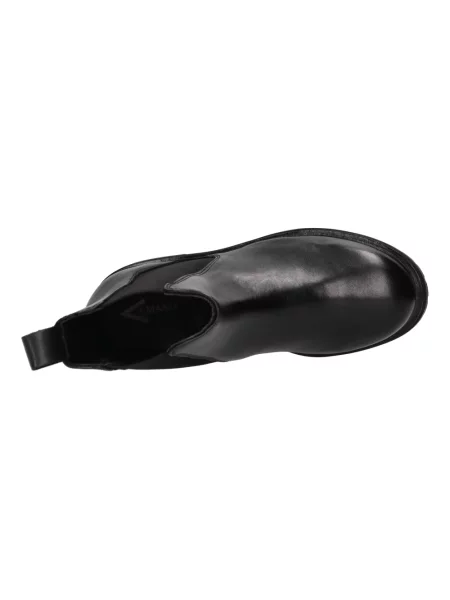 Buty do kostki Emanuélle Vee skórzane czarne