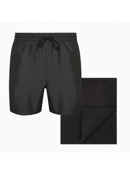 Calvin Klein Подаръчен пакет къси панталони + комплект кърпи черен