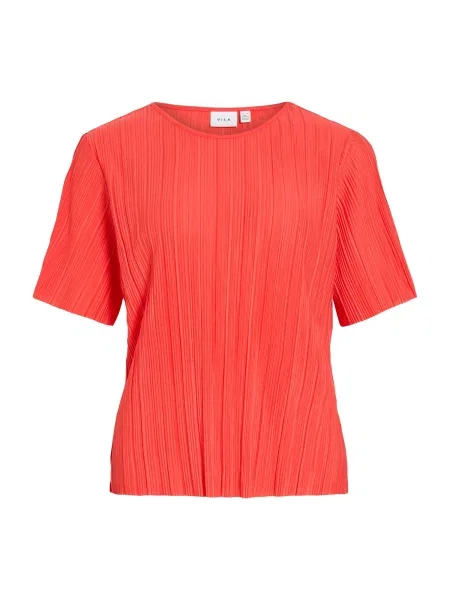 VILA Tricou VIPLisa orange roșu