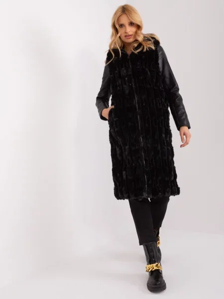 Vestă Fashionhunters negru