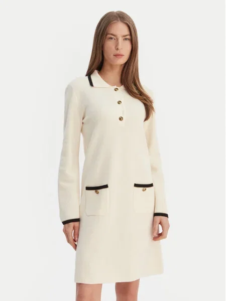 Luisa Spagnoli Rochie tricotată Mariolina bej