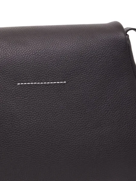 Geanta de piele Mm6 Maison Margiela din piele negru