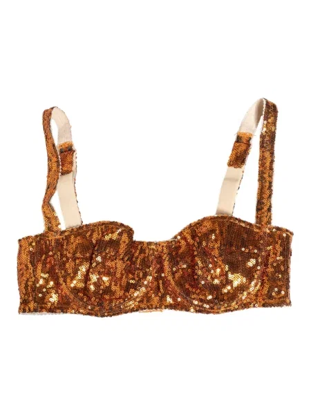 Biustonosz balkonetka Dolce And Gabbana żółta