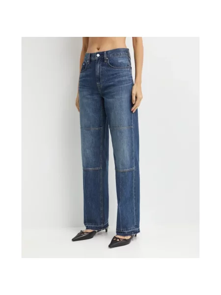 Jeansy Helmut Lang niebieskie