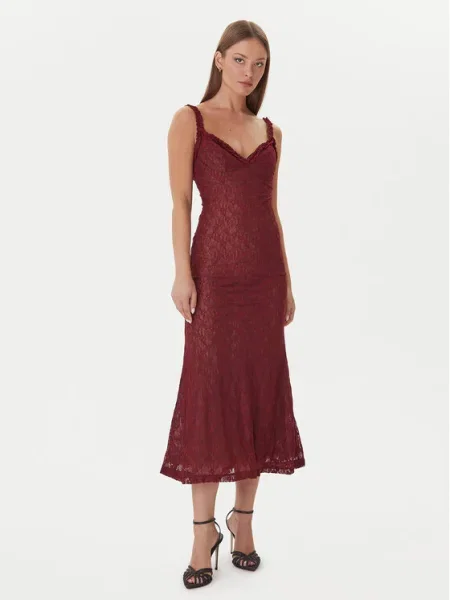 Bardot Rochie cocktail Alegra Stretch Lace Vișiniu