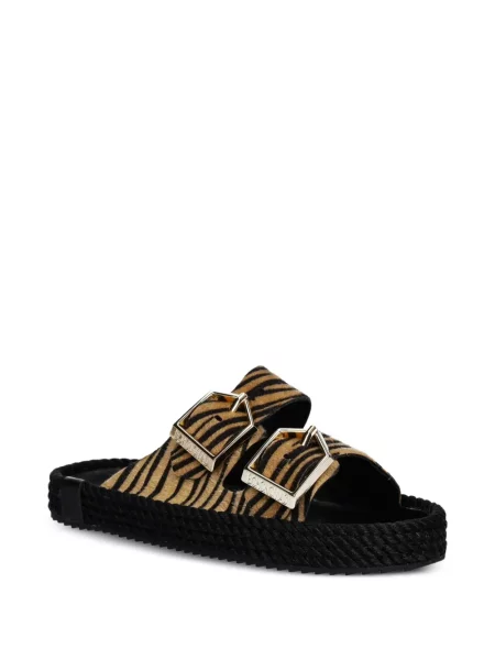 Espadrile Bohonomad cu imagine cu cataramă cu model zebră