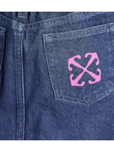 Φούστα τζιν Off-white λευκό