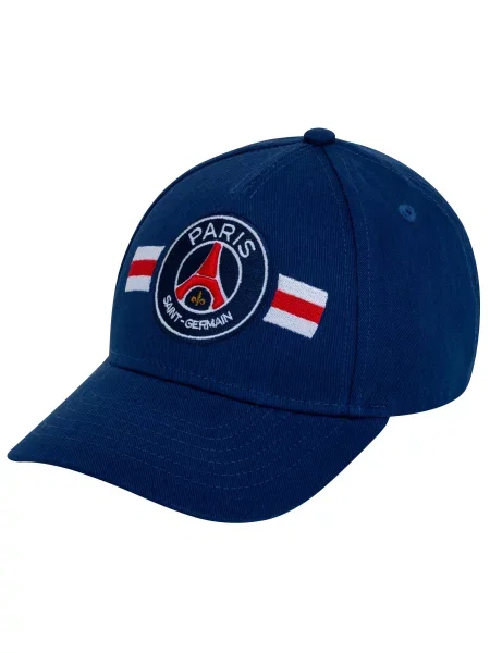 Czapka z daszkiem Paris Saint Germain junior granatowa niebieska