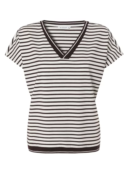 TATUUM Tricou Ajsala maro închis alb