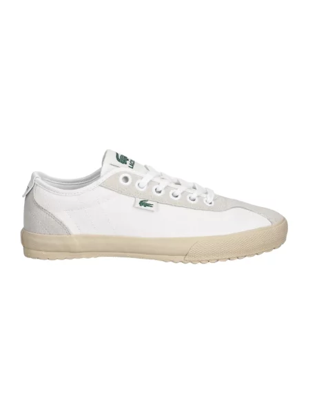 Sneakersy Lacoste zamszowe białe