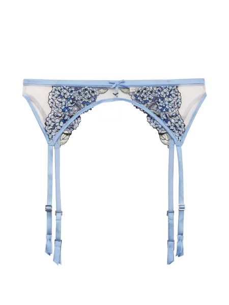Cu centură curea Fleur Du Mal cu model floral albastru
