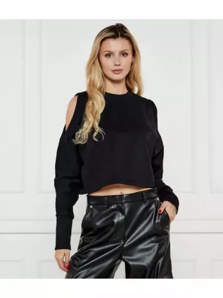 HUGO Hanorac Dilaris | Cropped Fit negru