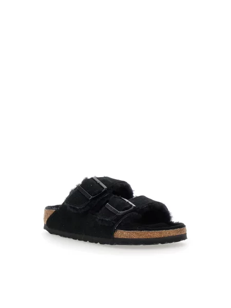 Trampki Birkenstock skórzane na sprzączkę czarne
