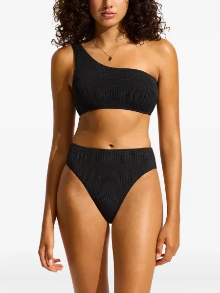 Top Seafolly cu un umăr gol negru