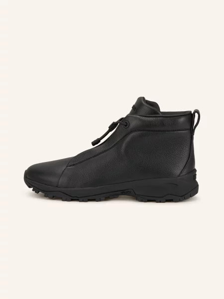 Šněrovací kotníkové boty Zegna černé