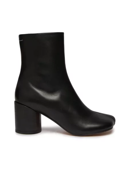 Botki Mm6 Maison Margiela skórzane czarne