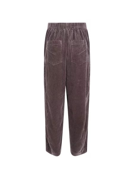 Pantaloni Jcsophie de catifea cord maro