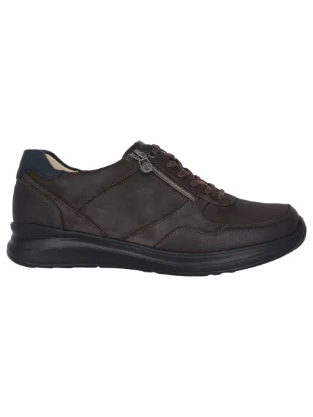 Sneakersy Ganter skórzane brązowe