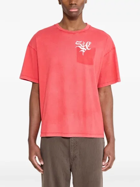 Tricou Stockholm Surfboard Club cu imagine roșu