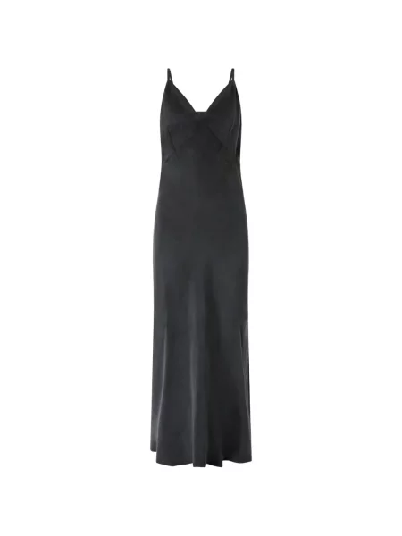 Rochie maxi Pinko cu decolteu în V gri